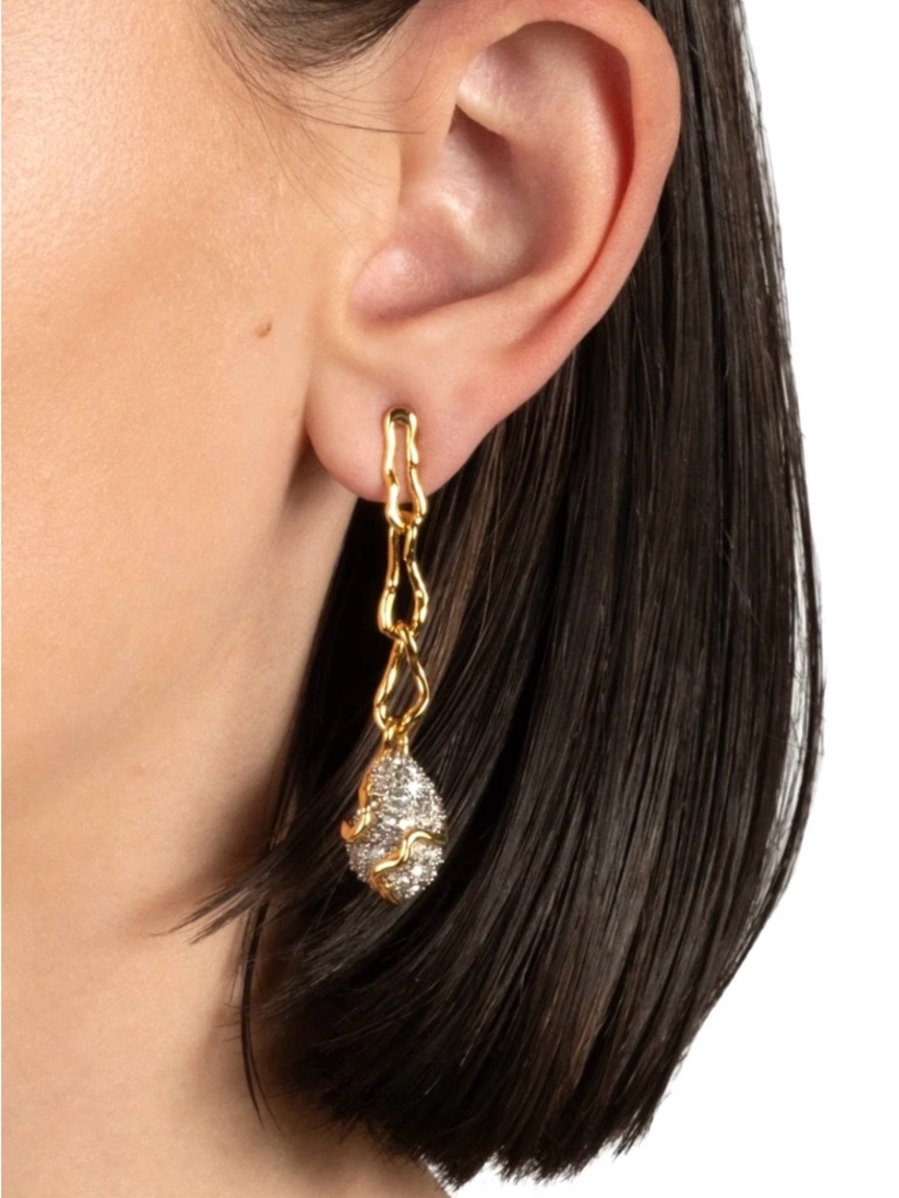 ALEXIS BITTAR Solanales Crystal Pavé Pebble Drop Earrings MY15